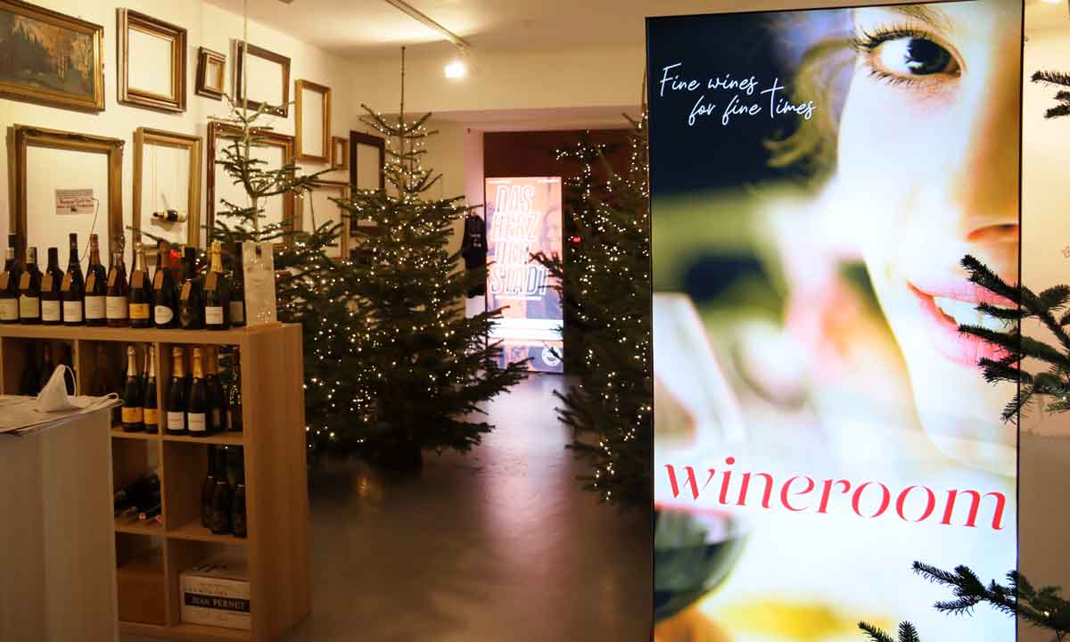 Weihnachtswald im wineroom