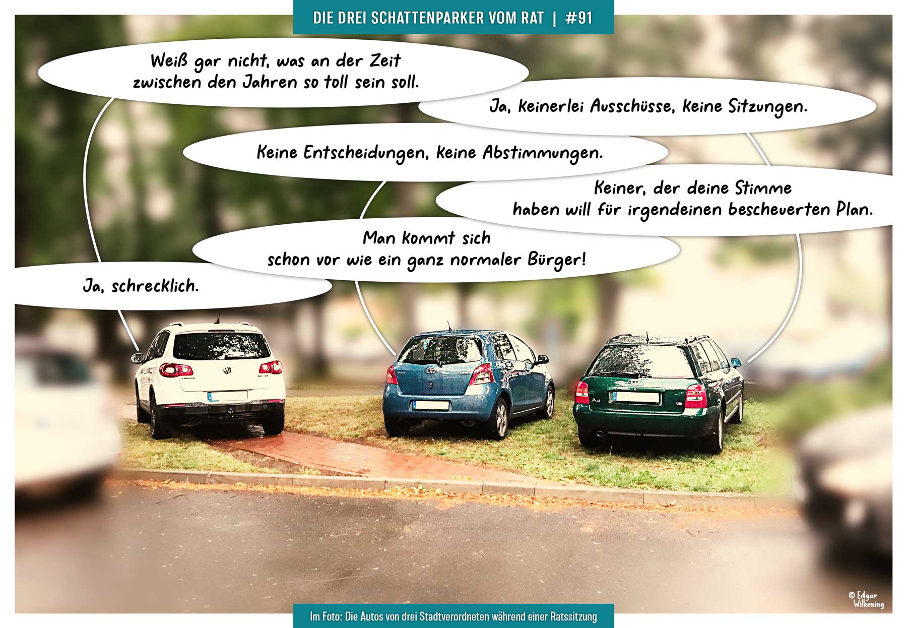 Fotocomic "Die 3 Schattenparker vom Rat" Episode 91