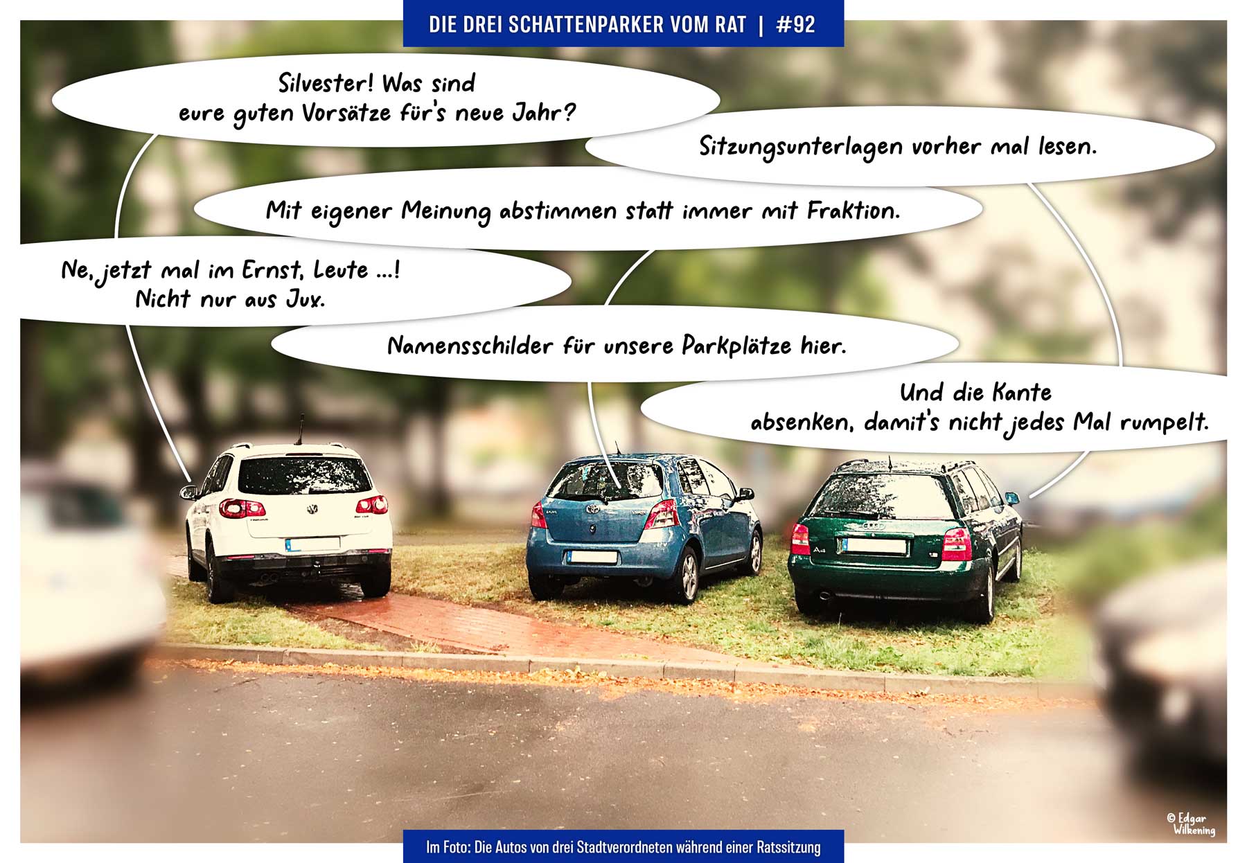 Foto-Comic "Die 3 Schattenparker vom Rat", Episode 92