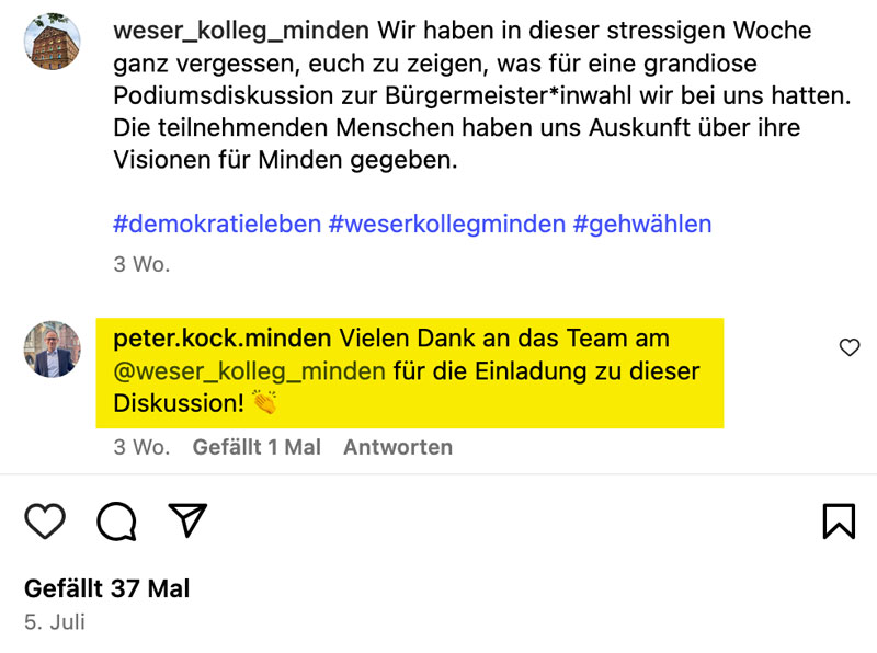 peter-kock-applaudiert-auf-instagram Beifall von Peter Kock